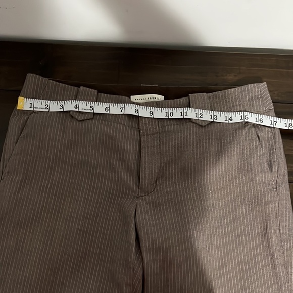 Banana Republic Brown Pinstripe Pants Size 8 - Picture 8 of 12
